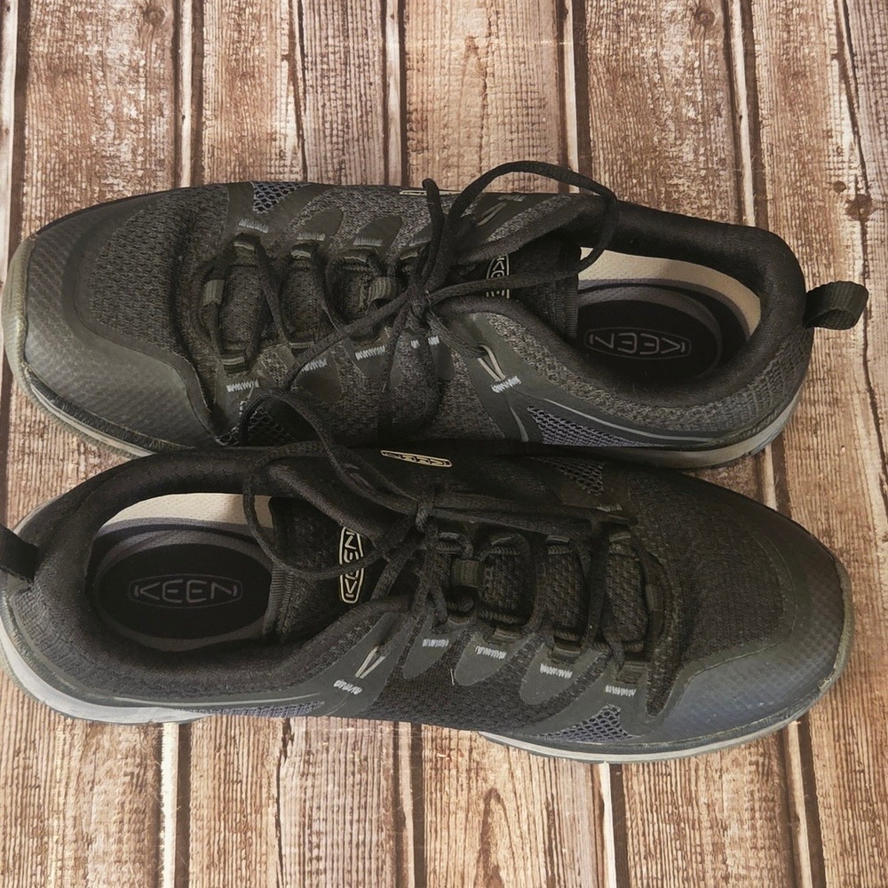 Sz 9 Wide Womens Keen Terradora II Black Mesh Waterproof Hiking Trail Shoes - Picture 6 of 8